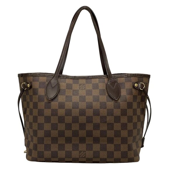 LOUIS VUITTON Neverfull PM Ebene Damier Tote Bag 960-071925 - Picture 2 of 14